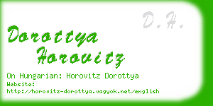 dorottya horovitz business card